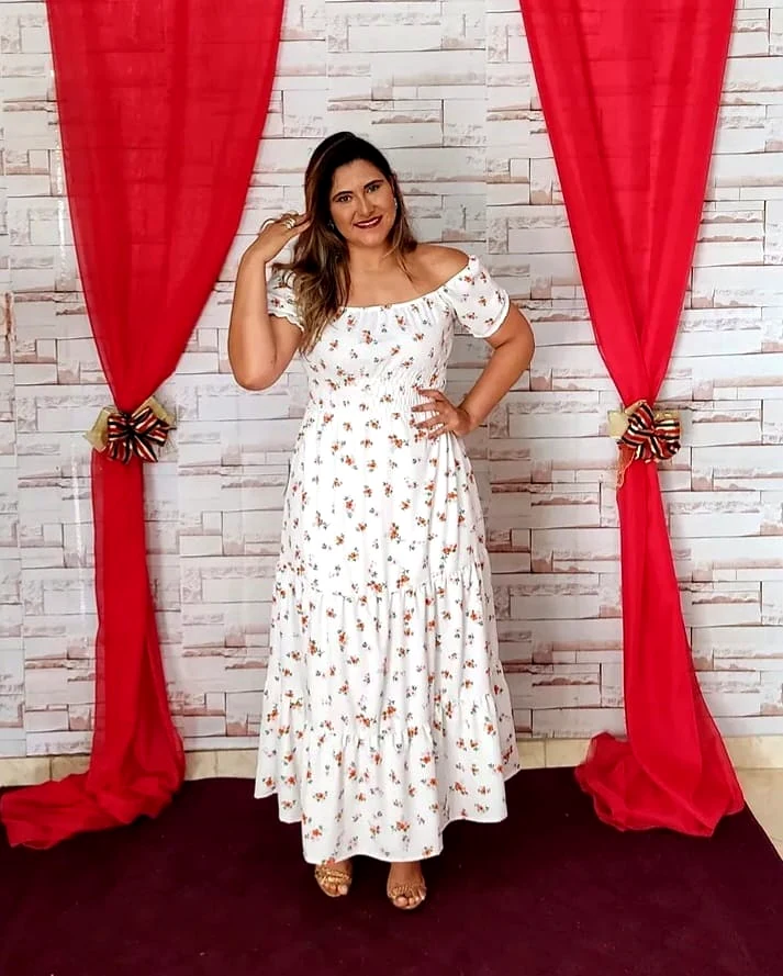 Vestido delicado estampado
